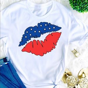 USA kiss, women’s shirt